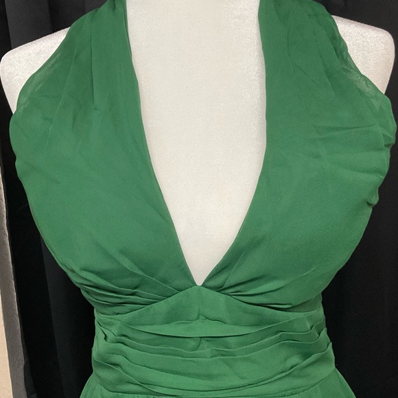 Elegant Green Dress NWT Corset back PTP 16 - Picture 3 of 8